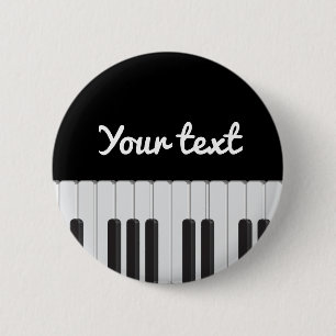 Pianotoetsenbord Ronde Button 5,7 Cm