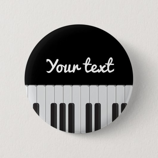 Pianotoetsenbord Ronde Button 5,7 Cm (Voorkant)