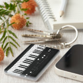 Pianotoetsenbord Sleutelhanger (Voorkant Rechts)