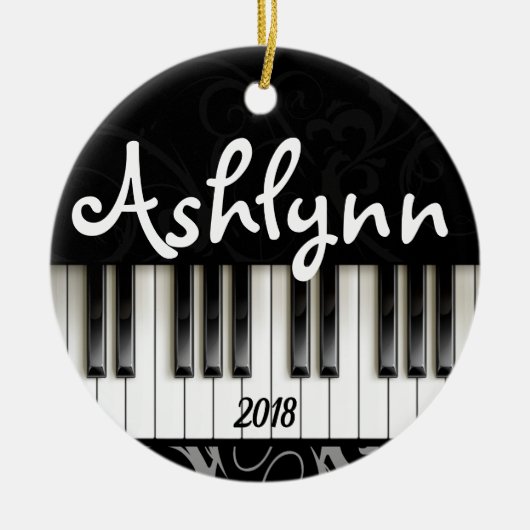 Pianotoetsenbord - Speciaal pianist Musicien Gift Keramisch Ornament (Voorkant)