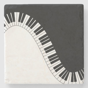 Pianotoetsenbord Stenen Onderzetter