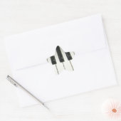 Pianotoetsenbord Ster Sticker (Envelop)