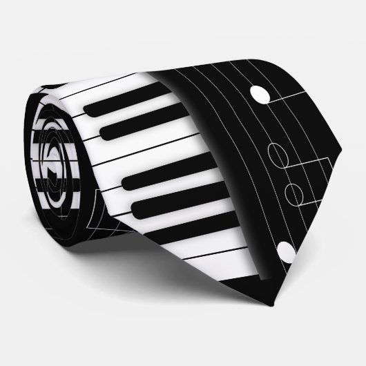 Pianotoetsenbord Stropdas (Opgerold)