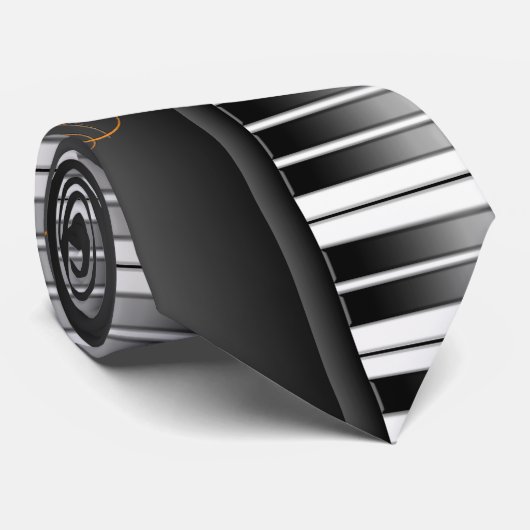 Pianotoetsenbord Stropdas (Opgerold)