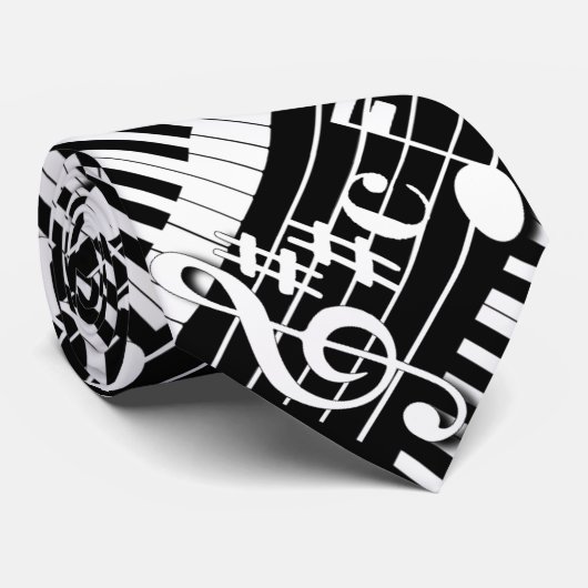 Pianotoetsenbord Stropdas (Opgerold)