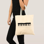 Pianotoetsenbord Tote Bag (Voorkant (product))