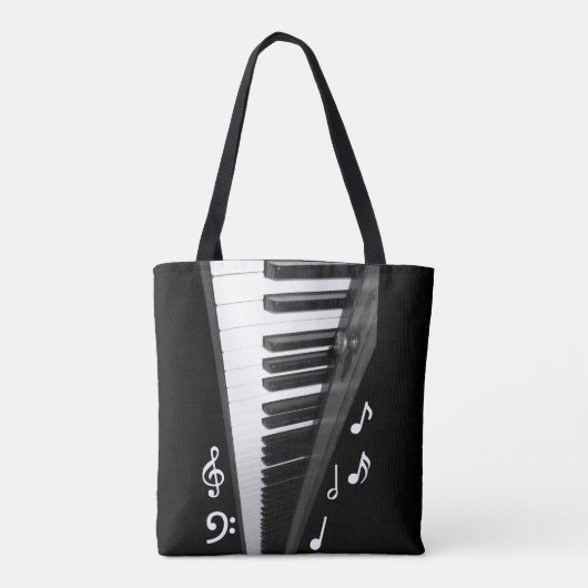 Pianotoetsenbord Tote Bag (Achterkant)