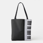 Pianotoetsenbord Tote Bag (Achterkant)