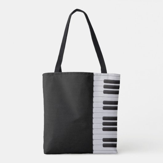 Pianotoetsenbord Tote Bag (Achterkant)