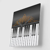 Pianotoetsenbord Vierkante Klok (Hoek)