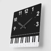 Pianotoetsenbord Vierkante Klok (Hoek)