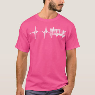 Pianotoetsenbord Vintage Hartslag T-shirt
