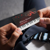 Pianotoetsenbord Visitekaartje