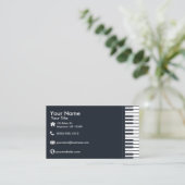 Pianotoetsenbord Visitekaartje (Staand voorkant)