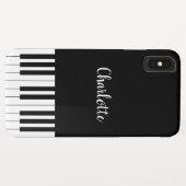 Pianotoetsenbord zwart en witte iPhone XS Max. Hoe Case-Mate iPhone Case (Achterkant (horizontaal))
