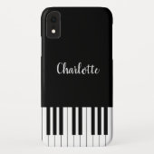 Pianotoetsenbord, zwarte en witte iPhone XR-Hoesje Case-Mate iPhone Case (Achterkant)