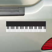 PianotoetsenbordBumpersticker Bumpersticker (Op auto)