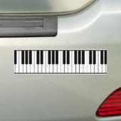 PianotoetsenbordBumpersticker Bumpersticker (Op auto)