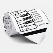 Pianotoetsenborddiagram Stropdas (Opgerold)