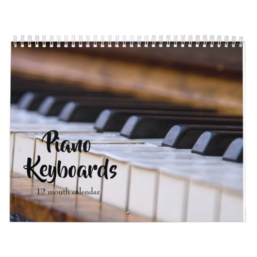Pianotoetsenborden 2025 kalender (Hoes)