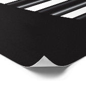 Pianotoetsenborden gebruiken de rand met het Poste Poster (Hoek)