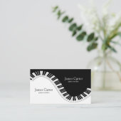 Pianotoetsenbordgolven Visitekaartje (Staand voorkant)