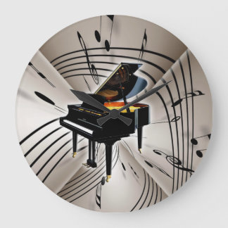 Pianotoetsenbordklok Grote Klok