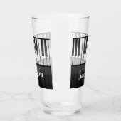 Pianotoetsenbordontwerp Drink glas (Links)