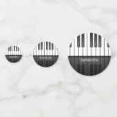 Pianotoetsenbordontwerptafel-Confetti Confetti (Voorkanten)