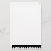 Pianotoetsenbordpapier Briefpapier (Voorkant / Achterkant)