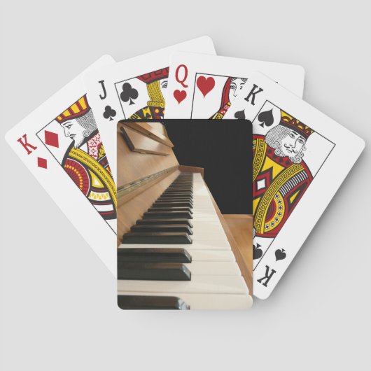 Pianotoetsenbordspeelkaarten Pokerkaarten (Achterkant)