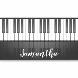Pianotoetsenbordtoetsen Ontwerpcontour Sticker