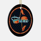 Pianotonen Patroon Cirkel Keramisch Ornament (Rechts)