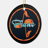 Pianotonen Patroon Cirkel Keramisch Ornament (Links)
