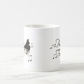 Pianotuner met Brownish Oranje Pedal en Trim Koffiemok (Center)