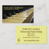 Pianotuner-Visitekaartje Visitekaartje (Voorkant / Achterkant)