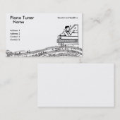 Pianotuner-Visitekaartje Visitekaartje (Voorkant / Achterkant)