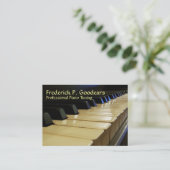 Pianotuner-Visitekaartje Visitekaartje (Staand voorkant)
