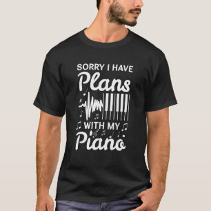 Pianovormer voor pianist t-shirt