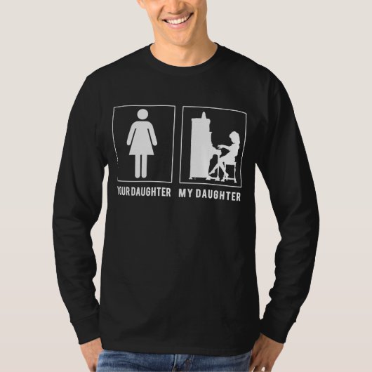 Pianowonderkinderen: Je dochter, mijn dochter slaa T-shirt (Voorkant)