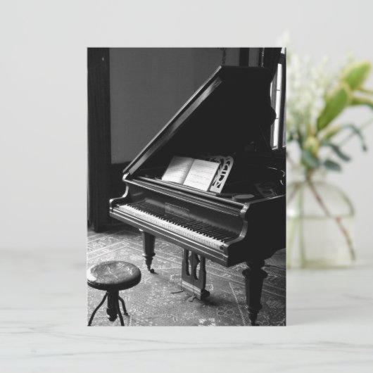  Pianozwart-wit Kaart (Staand voorkant)