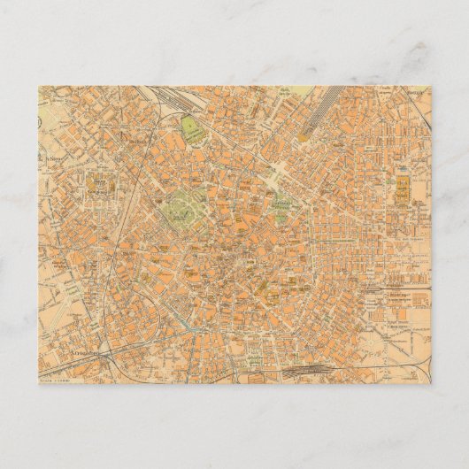 Pianta di Milano - Kaart van Milaan, Italië (Voorkant)