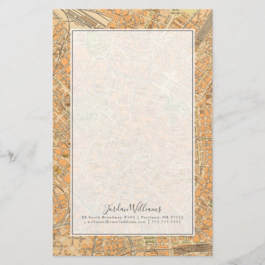 Pianta di Milano - Kaart van Milaan, Italië (Voorkant)