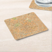 Pianta di Milano - Kaart van Milaan, Italië Kartonnen Onderzetters (Schuin)