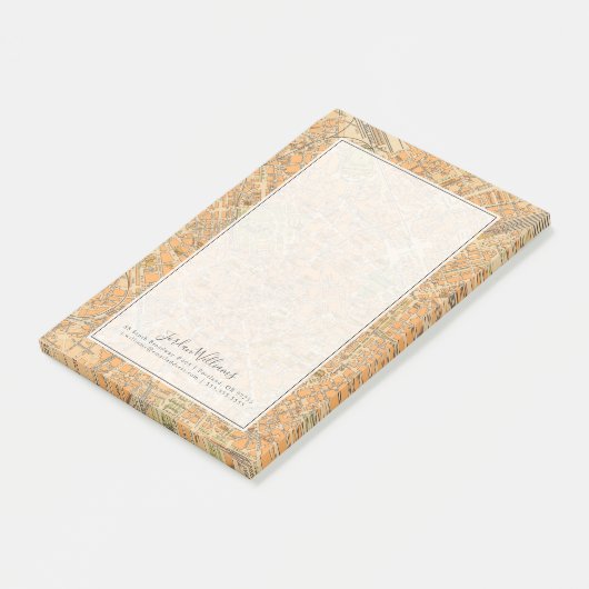 Pianta di Milano - Kaart van Milaan, Italië Post-it® Notes (Schuin)