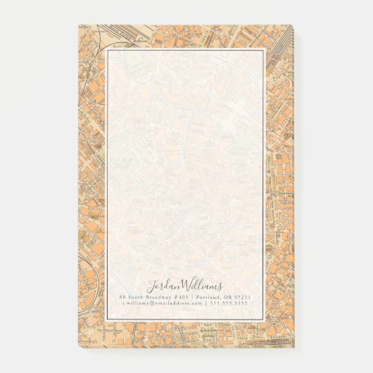 Pianta di Milano - Kaart van Milaan, Italië Post-it® Notes (Voorkant)