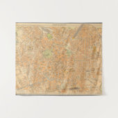 Pianta di Milano - Kaart van Milaan, Italië Wandkleed (Voorkant (horizontaal))