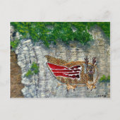Piasa Bird Illinois Native American Legend Briefkaart (Voorkant)