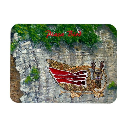Piasa Bird Illinois Native American Legend Magneet (Horizontaal)