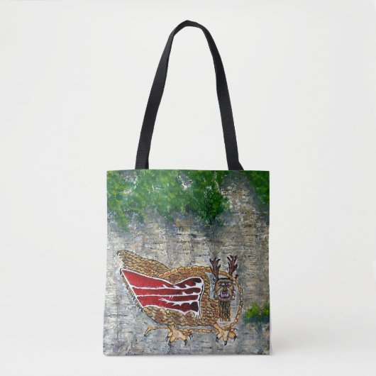 Piasa Bird Illinois Native American Legend Tote Bag (Voorkant)